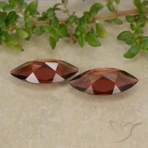 Gemas de Granate piropo Rojo oscuro natural de 1.97 ct, Marquesa, VVS-VS