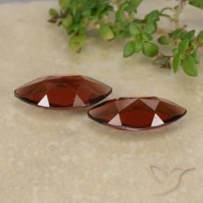 Gemas de Granate piropo Rojo oscuro natural de 2.22 ct, Marquesa, VVS-VS
