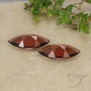 Gemas de Granate piropo Rojo medio natural de 1.74 ct, Marquesa, VVS-VS