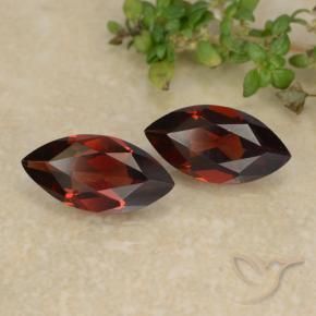 Gemas de Granate piropo Rojo sangre intenso natural de 2.20 ct, Marquesa, VVS-VS