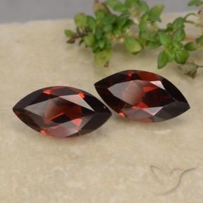 Gemas de Granate piropo Rojo sangre intenso natural de 2.51 ct, Marquesa, VVS-VS