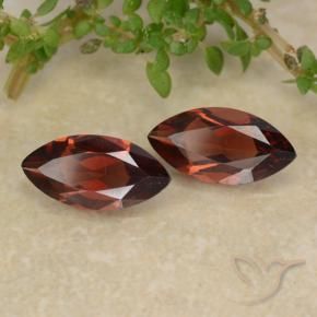 Gemas de Granate piropo Rojo oscuro natural de 2.22 ct, Marquesa, VVS-VS