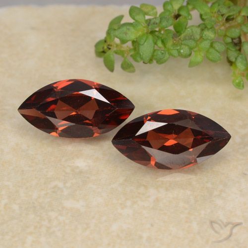 2.39ctw Natural Rojo sangría Granate piropo, Marquesa, VVS-VS