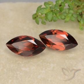 Gemas de Granate piropo Rojo sangría natural de 2.39 ct, Marquesa, VVS-VS