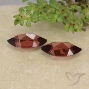 Gemas de Granate piropo Rojo oscuro natural de 2.21 ct, Marquesa, VVS-VS