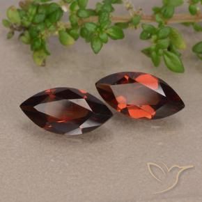 Gemas de Granate piropo Rojo sangre intenso natural de 2.23 ct, Marquesa, VVS-VS