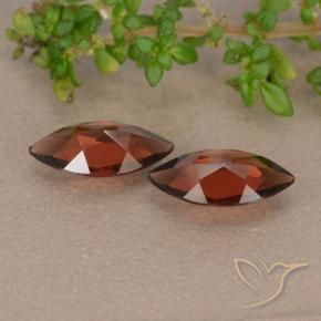 Gemas de Granate piropo Rojo oscuro natural de 2.01 ct, Marquesa, VVS-VS