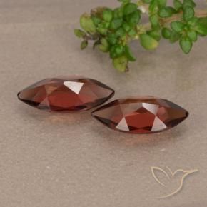 Gemas de Granate piropo Rojo escarlata intenso natural de 2.06 ct, Marquesa, VVS-VS