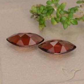 Gemas de Granate piropo Rojo sangre intenso natural de 2.41 ct, Marquesa, VVS-VS