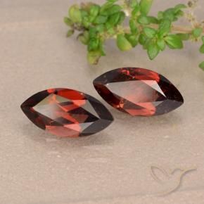Gemas de Granate piropo Rojo oscuro natural de 2.51 ct, Marquesa, VVS-VS