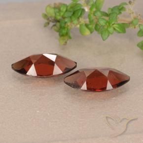 Gemas de Granate piropo Rojo oscuro natural de 2.51 ct, Marquesa, VVS-VS