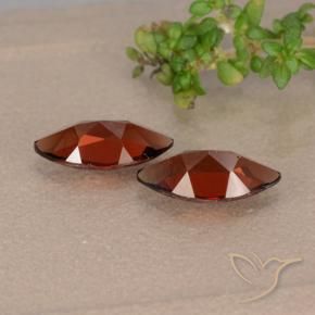 Gemas de Granate piropo Rojo oscuro natural de 2.21 ct, Marquesa, VVS-VS