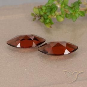 Gemas de Granate piropo Rojo oscuro natural de 2.20 ct, Marquesa, VVS-VS