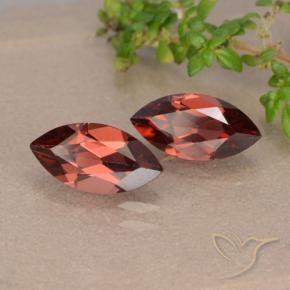 Gemas de Granate piropo Rojo oscuro natural de 2.42 ct, Marquesa, VVS-VS