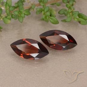 Gemas de Granate piropo Rojo oscuro natural de 2.12 ct, Marquesa, VVS-VS