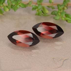 Gemas de Granate piropo Rojo oscuro natural de 2.78 ct, Marquesa, VVS-VS