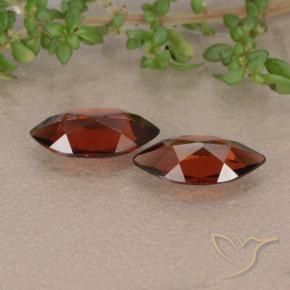 Gemas de Granate piropo Rojo oscuro natural de 2.18 ct, Marquesa, VVS-VS