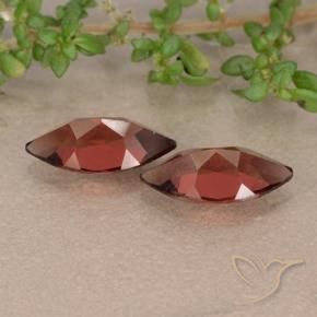 Gemas de Granate piropo Rojo oscuro natural de 2.48 ct, Marquesa, VVS-VS
