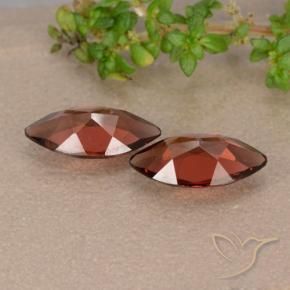 Gemas de Granate piropo Rojo oscuro natural de 2.21 ct, Marquesa, VVS-VS