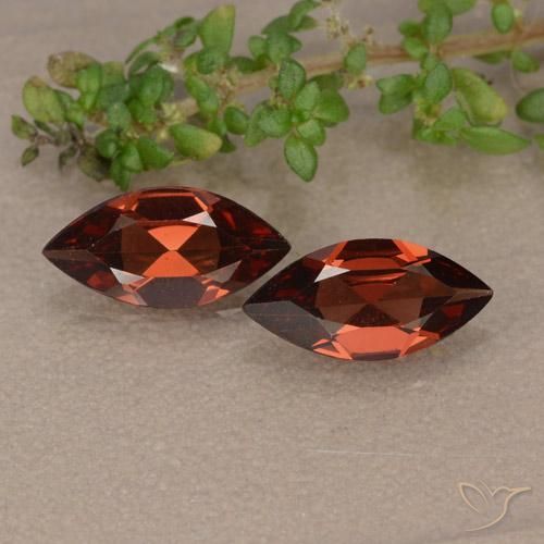 1.79ctw Natural Rojo escarlata intenso Granate piropo, Marquesa, VVS-VS