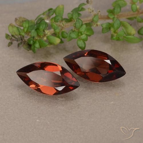 Gemas de Granate piropo Rojo escarlata intenso natural de 1.79 ct, Marquesa, VVS-VS