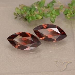 Gemas de Granate piropo Rojo oscuro natural de 2.24 ct, Marquesa, VVS-VS