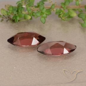 Gemas de Granate piropo Rojo oscuro natural de 2.54 ct, Marquesa, VVS-VS