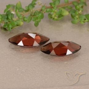 Gemas de Granate piropo Rojo oscuro natural de 2.32 ct, Marquesa, VVS-VS