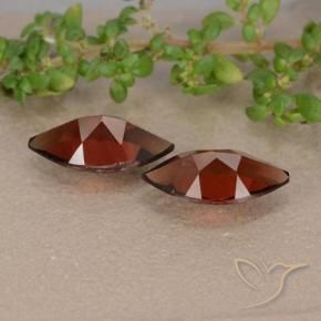 Gemas de Granate piropo Rojo sangre intenso natural de 2.51 ct, Marquesa, VVS-VS