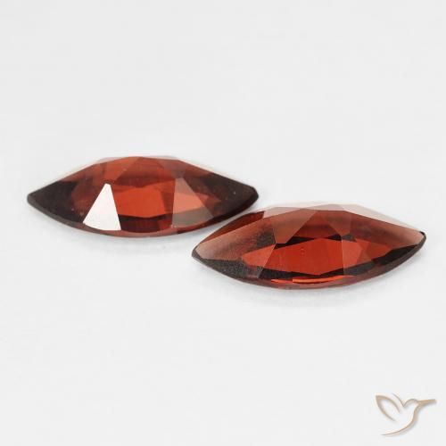 Gemas de Granate piropo Rojo escarlata intenso natural de 2.00 ct, Marquesa, VVS-VS