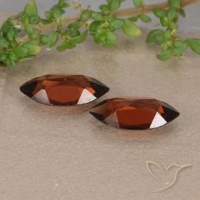 Gemas de Granate piropo Rojo medio natural de 1.99 ct, Marquesa, VVS-VS