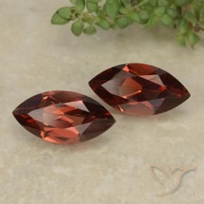 Gemas de Granate piropo Rojo oscuro natural de 2.41 ct, Marquesa, VVS-VS