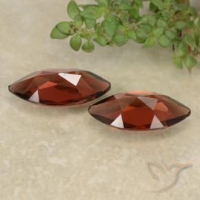 Gemas de Granate piropo Rojo oscuro natural de 2.30 ct, Marquesa, VVS-VS