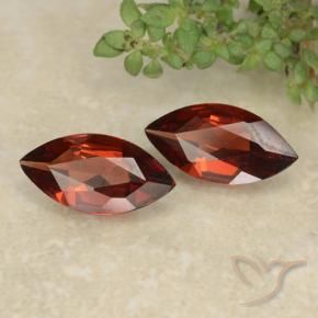 Gemas de Granate piropo Rojo oscuro natural de 1.71 ct, Marquesa, VVS-VS