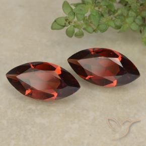 Gemas de Granate piropo Rojo sangre intenso natural de 2.32 ct, Marquesa, VVS-VS