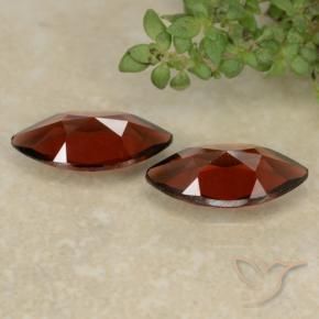 Gemas de Granate piropo Rojo sangre intenso natural de 2.32 ct, Marquesa, VVS-VS
