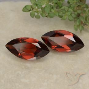 Gemas de Granate piropo Rojo sangre intenso natural de 2.30 ct, Marquesa, VVS-VS