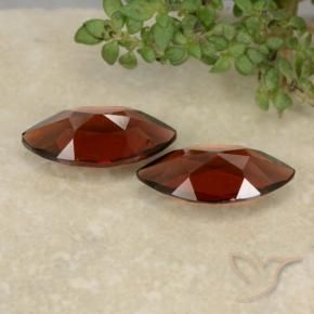 Gemas de Granate piropo Rojo sangre intenso natural de 2.30 ct, Marquesa, VVS-VS