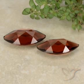 Gemas de Granate piropo Rojo escarlata intenso natural de 2.34 ct, Marquesa, VVS-VS