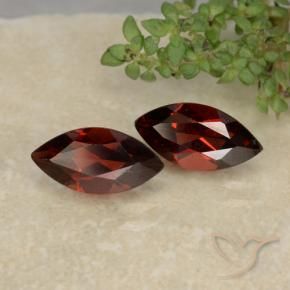 Gemas de Granate piropo Rojo sangre intenso natural de 2.56 ct, Marquesa, VVS-VS