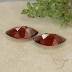 Gemas de Granate piropo Rojo sangre intenso natural de 2.56 ct, Marquesa, VVS-VS