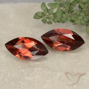 Gemas de Granate piropo Rojo escarlata intenso natural de 2.25 ct, Marquesa, VVS-VS