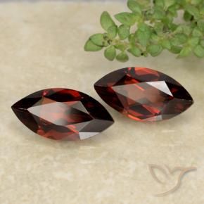 Gemas de granate piropo rojo natural de 2,44 ct, marquesa, VVS-VS