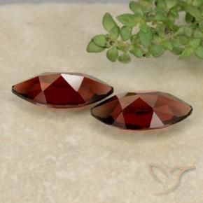 Gemas de granate piropo rojo natural de 2,44 ct, marquesa, VVS-VS