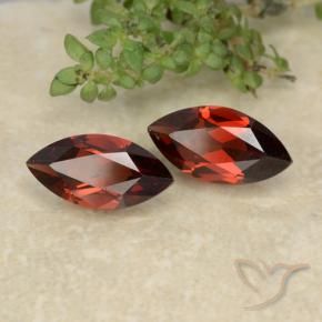 Gemas de Granate piropo Rojo oscuro natural de 2.46 ct, Marquesa, VVS-VS