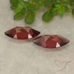 Gemas de Granate piropo Rojo oscuro natural de 2.15 ct, Marquesa, VVS-VS