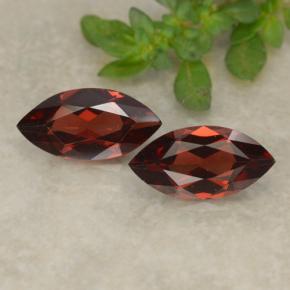 Gemas de granate piropo rojo natural de 2,32 ct, marquesa, VVS-VS