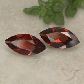 Gemas de Granate piropo Rojo oscuro natural de 2.04 ct, Marquesa, VVS-VS