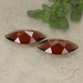 Gemas de Granate piropo Rojo oscuro natural de 2.04 ct, Marquesa, VVS-VS
