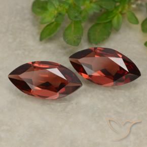 Gemas de Granate piropo Rojo oscuro natural de 2.15 ct, Marquesa, VVS-VS